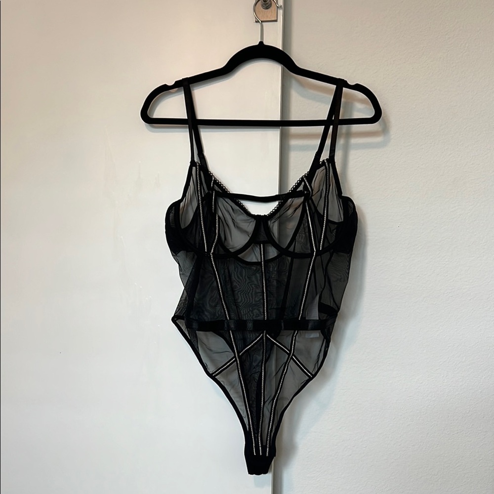 Sheer Black Bodysuit